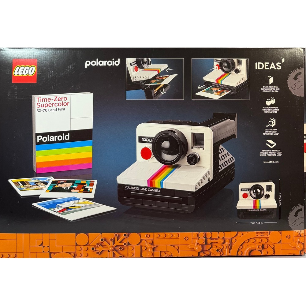 LEGO‎ Ideas Polaroid OneStep SX-70 Camera 21345 Building Set 516 Pieces New
